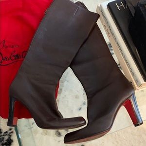 Christian Louboutin (Authentic) Brown Tall Boots